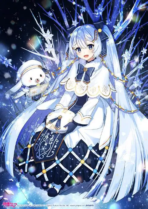 2022年的雪初音官方形象公开了冰冰凉凉的公主殿下好可爱