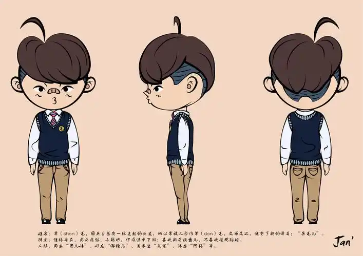 《单毛三视图》