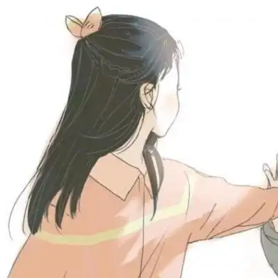 情侣头像呆萌两张配对卡通 清风独酌了无趣我在梦花也梦你