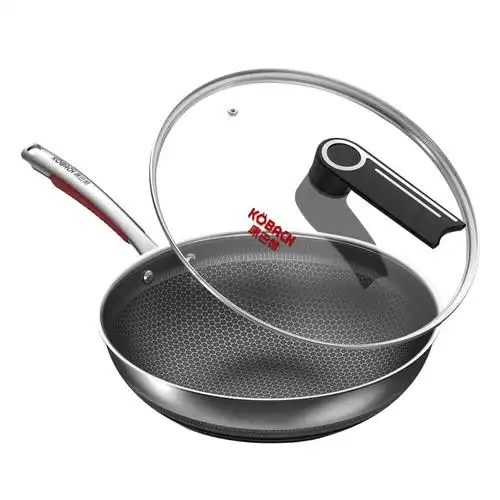 康巴赫(kbh)304旗舰双面蜂窝炒锅30cm-lpb-30b1