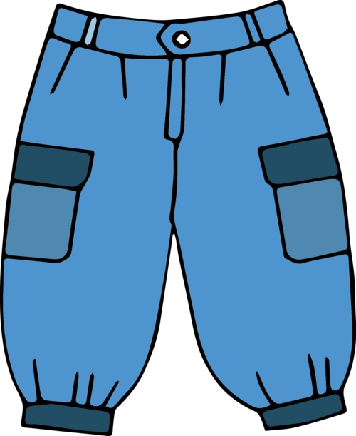 穿短裤滑雪的圣诞老人