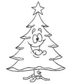 可爱树的简笔画