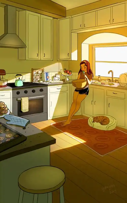 漫画揭示单身女孩的幸福生活(组图)