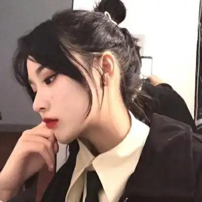女生高冷气质侧面头像