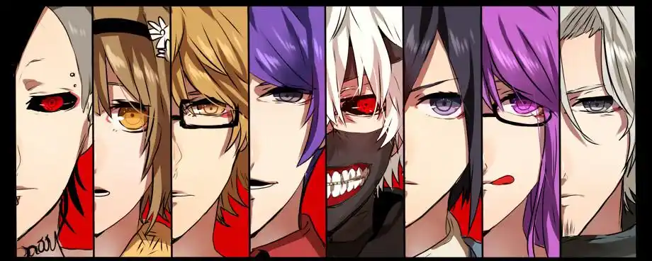 月山习 金木研 雾岛董香 神代利世 四方莲 研香 东京喰种 东京食尸鬼