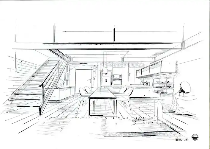手绘线稿(室内)