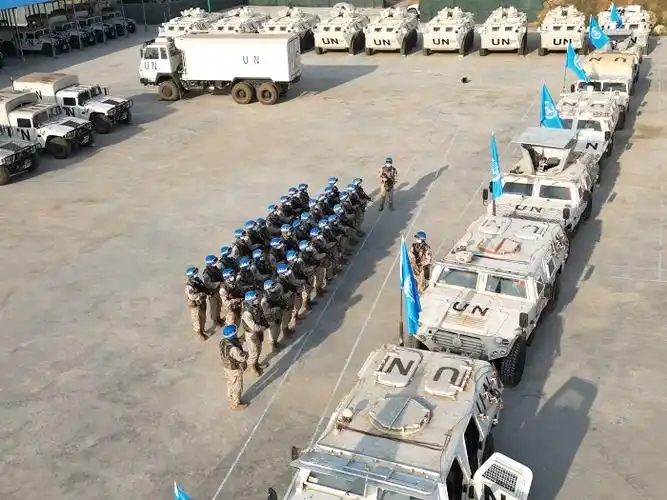 中国第九批赴南苏丹(朱巴)维和步兵营"刘老庄连"举行建连80周年庆祝