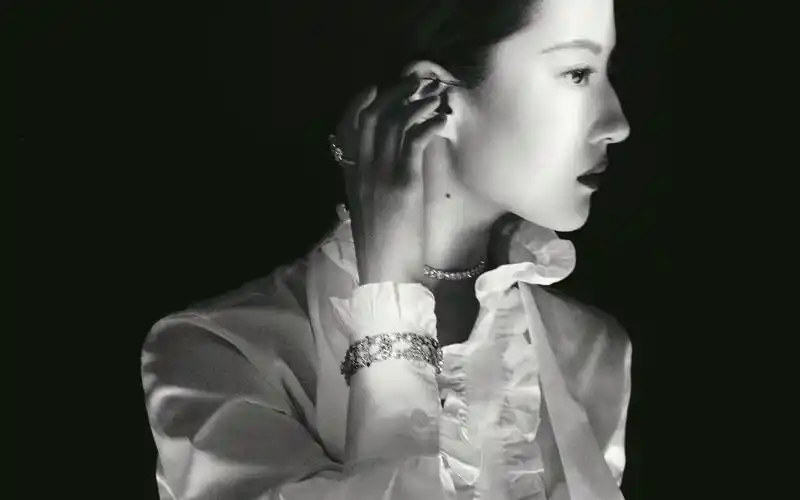 刘亦菲杂志性感黑白写真图片桌面壁纸