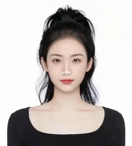 无法拒绝的高颅顶马尾证件照哦