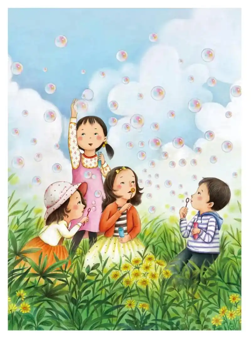 好朋友的插画作品分享.廷廷和我同岁,我们从小一起长大.我们都 - 抖音