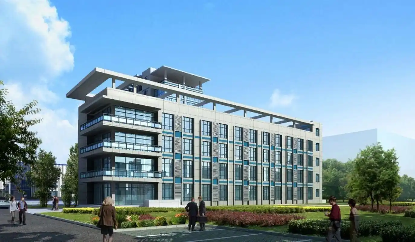 办公楼幕墙设计效果图 世博幕墙设计案例:办公楼外立面幕墙设计效果