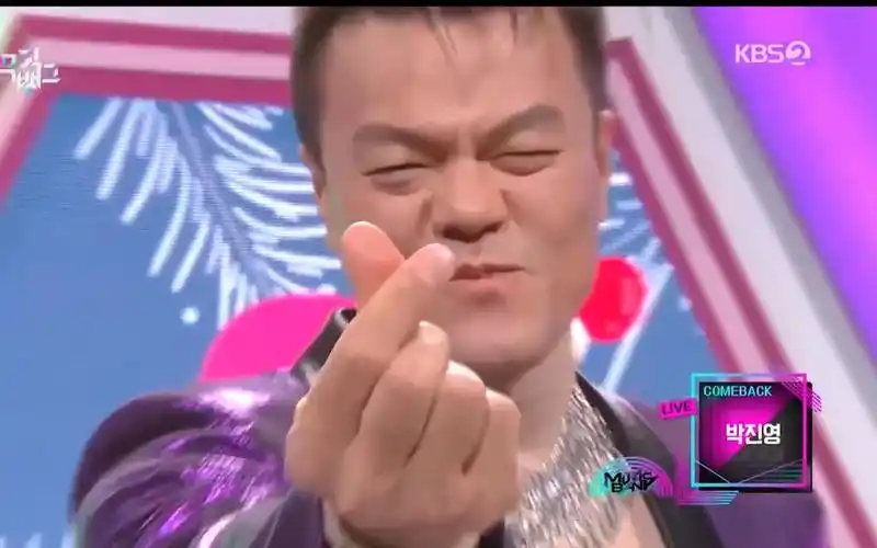 当jyp朴振英在酒吧遇到自家女团的时候