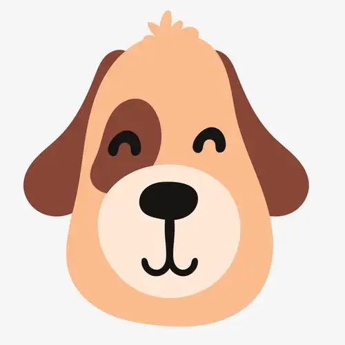 可爱的小狗头像设计