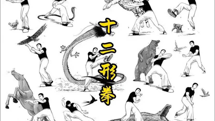 早年形意拳十二形影像,一定看完,后面更珍贵#形意拳