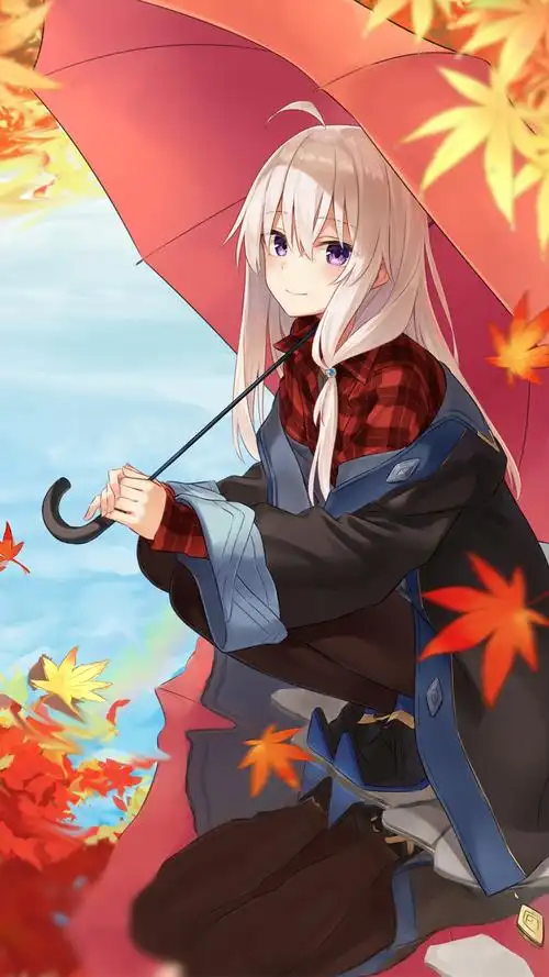 清新二次元美女手机壁纸图片