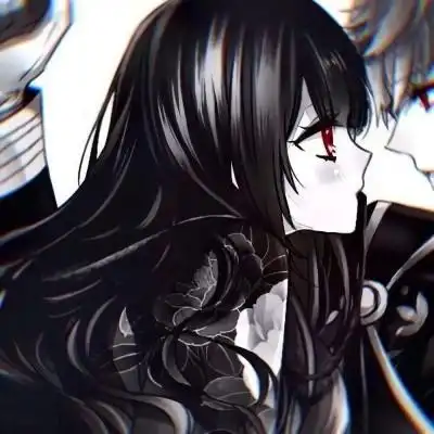 暗黑系情侣头像霸气高清黑暗冷酷动漫情侣头像一对