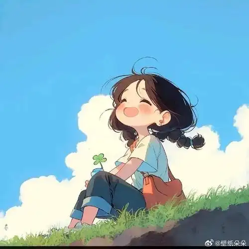 蓝天·白云·田园·治愈系动漫头像