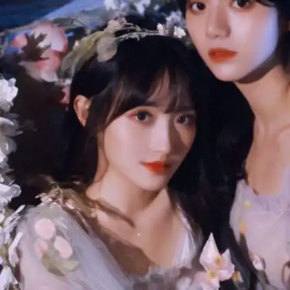 唯美仙气双人闺蜜头像