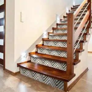 实木楼梯踏步板加工木踏板踏步台阶木板楼梯步级板木质台阶橡胶木