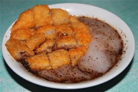 油炸粑稀饭图片