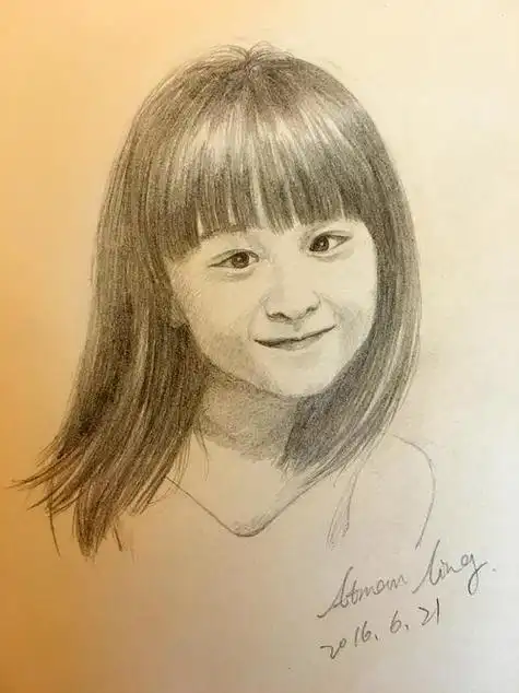 最简单人像画最简单人像画头发