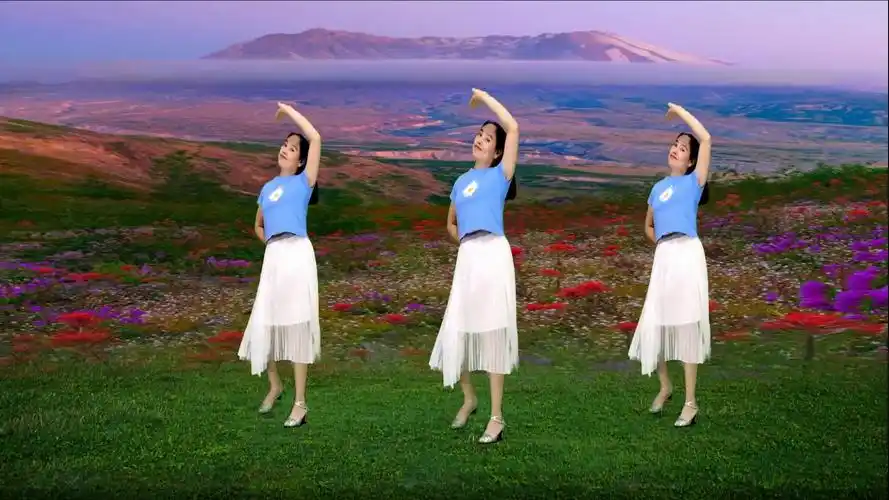 活动  情歌广场舞《来生再续缘》优美旋律,醉美歌舞,正面演示