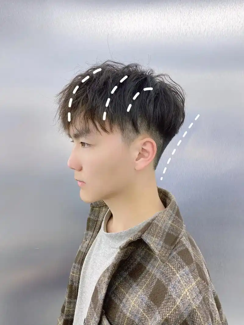 珠海男生发型推荐凌乱微分