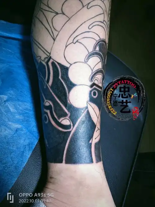 老传统纹身  ,花腿老传统板雾#日式老传统纹身
