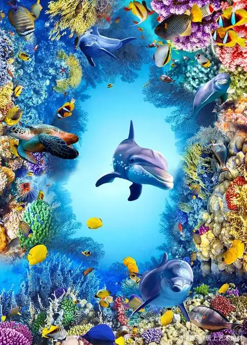 3d海洋系列背景墙图集精选