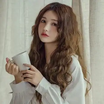 假发女长卷发大波浪网红泡面羊毛卷接发u型玉米烫半头套洁颜汇黑棕色