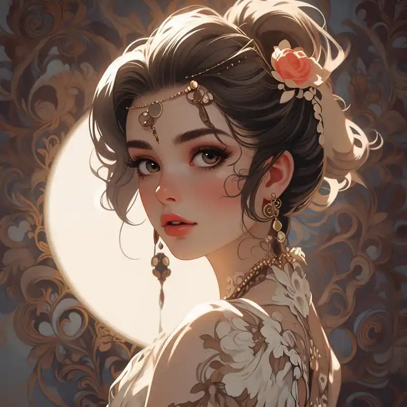 一眼就心动的优雅气质女生头像95