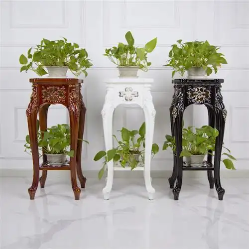 花盆盆架客厅落地型欧式绿萝注塑支式室内艺术花架