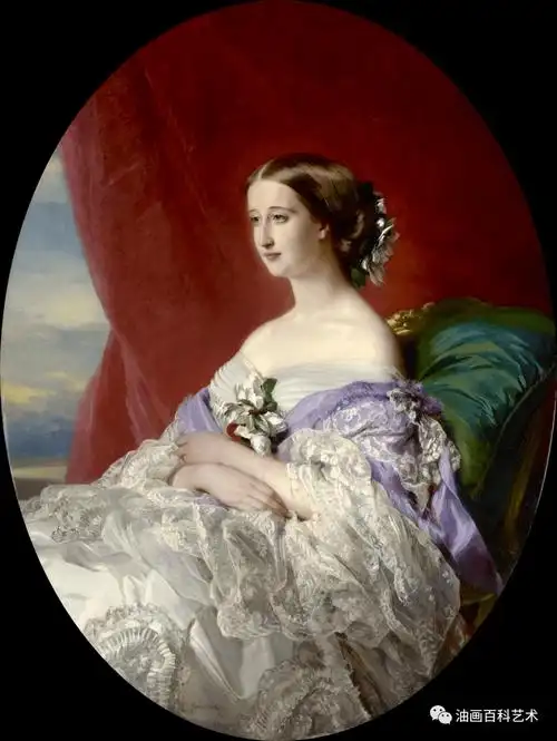 这些油画中的欧洲贵族女子姿态优雅!_温特哈尔特_绘画_作品