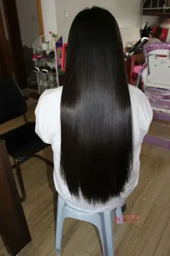 剪去女警察55厘米油光顺滑秀发-海浪1778