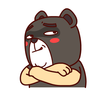 壮壮熊 搞笑 搞怪 可爱 卡通动物