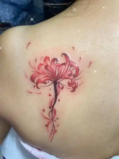 南宁纹身店  #tatoo  #小清新纹身  #彼岸花纹身 #纹身也清新  #女生