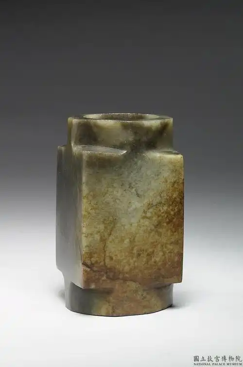 齐家文化 玉琮 -故-玉-002039-n000000000