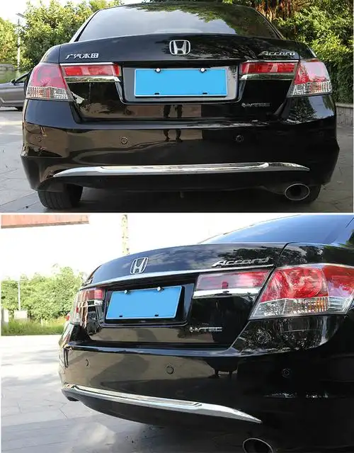 适用于本田八代雅阁0813改装饰后尾灯饰条后饰条尾箱电镀亮条后保险杠