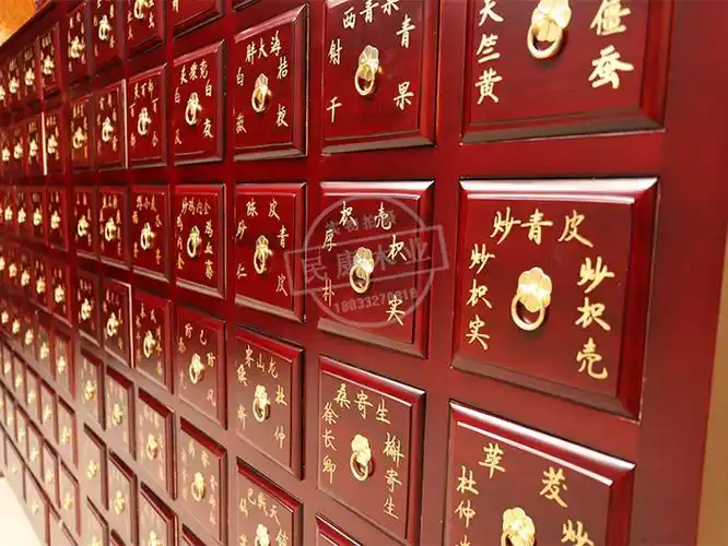 中药柜药名标签 中药柜名字贴药名标签 金色镂空斗谱贴 不干胶贴纸