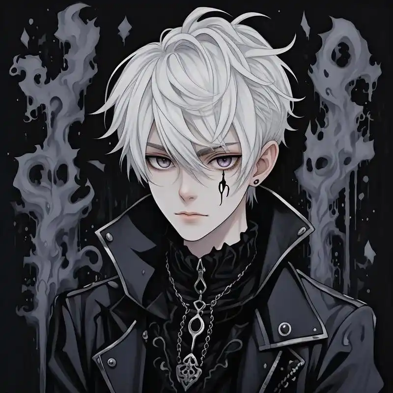 0369♂15暗黑系吸血鬼男生漫画头像94