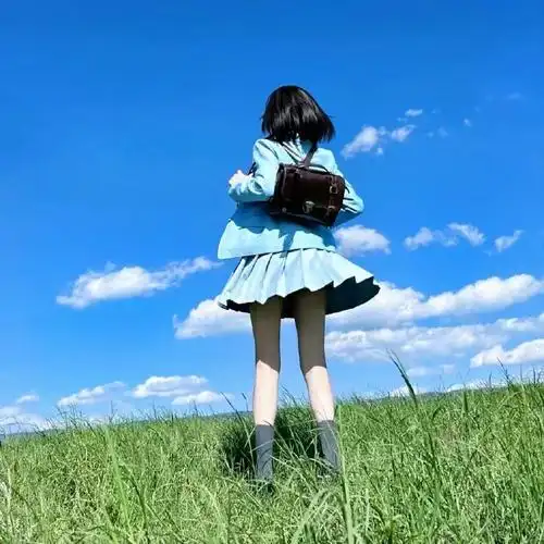 女头超话一期蓝色意境系·女头94#女头##无水印头像