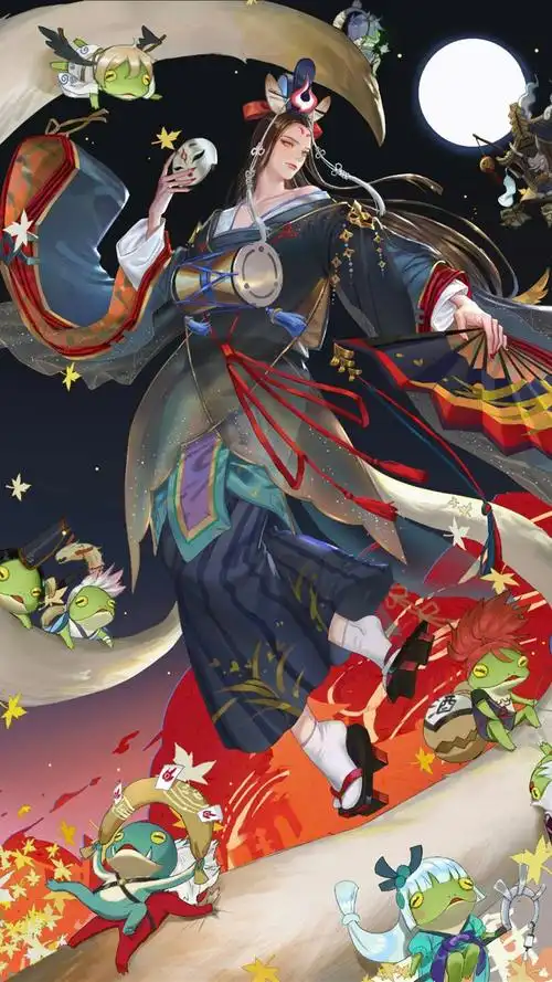 「动漫系列」水墨风人物玉藻前高清手机壁纸