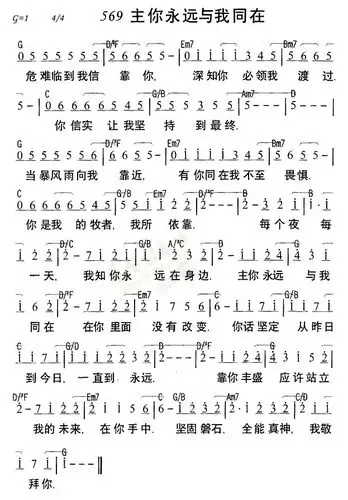 我信靠你 深知你必领我渡过 你信实 为我坚持 到最后 当暴风雨向我