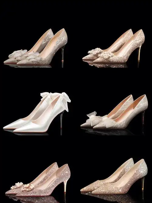 分享40双女生婚鞋高跟鞋敲有气质