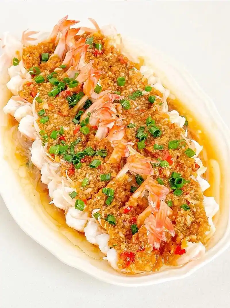 97好吃又好看的蒜蓉粉丝虾~一