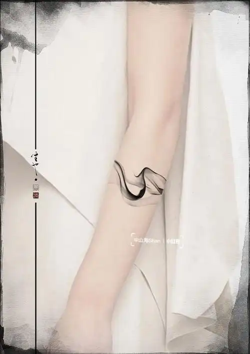 7314  客稿7314  纵使微茫如烟,纵有万般思念#手环纹身