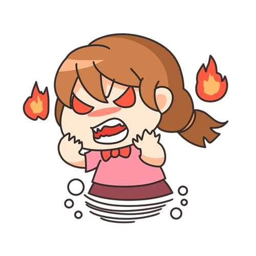 暴躁女孩表情包