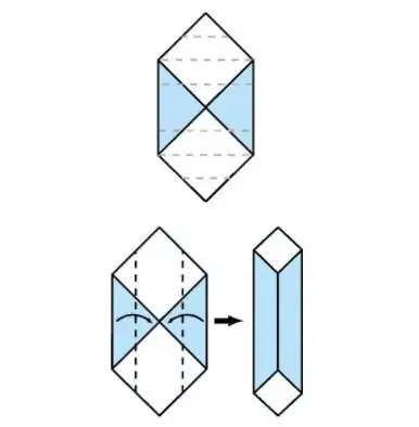 垃圾分类垃圾桶立体折纸