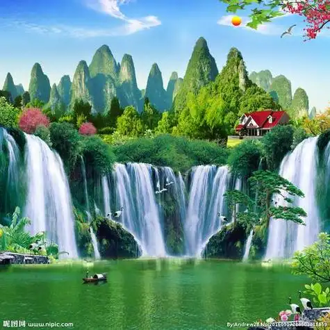 画山水风景风景画山水画