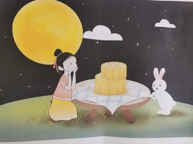 其它 【彩虹6班】宝贝们一起聊中秋节 写美篇教师出示两张图片: 看图